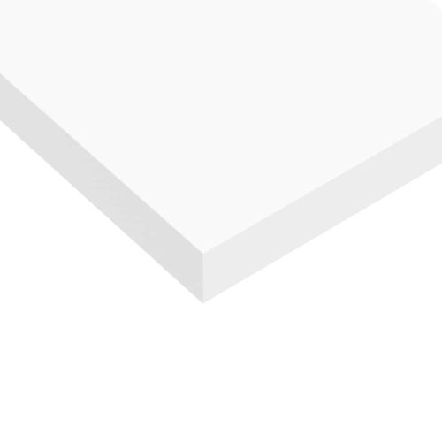 Окачен стенен рафт, бял, 80x23,5x3,8 см, МДФ