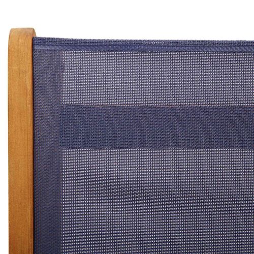 Сгъваеми градински столове, 8 бр, акация масив и textilene