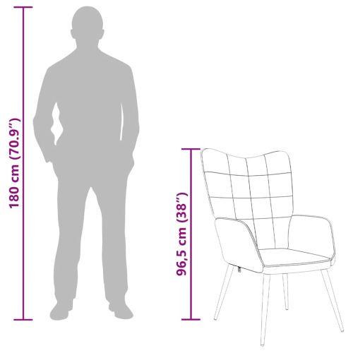 Релаксиращ стол, кремав, плат