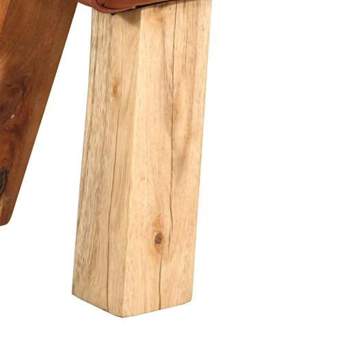 Пейка гимнастическа, кафява, 110 см, естествена кожа