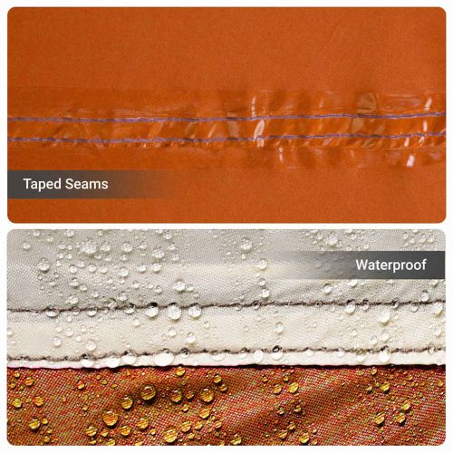 Семейна палатка Сив и оранжев 620 x 322 x 240 см Полиестер