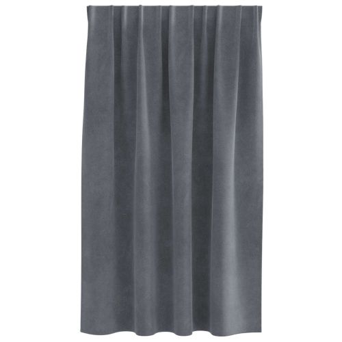 Затъмняващи завеси 2 pcs Светлосиво 140 x 140 cm Кадифе