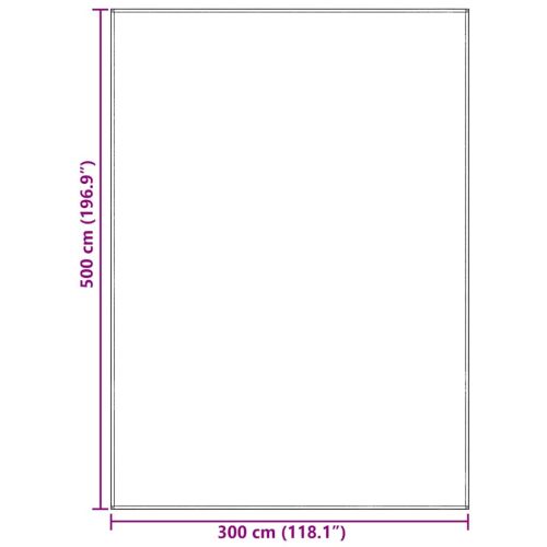 Килим за палатка Светлосиво 500 × 300 cm Полиетилен