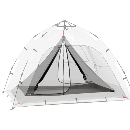 Вътрешна палатка с покрив Черен 240 x 160 x 133 см Мрежест