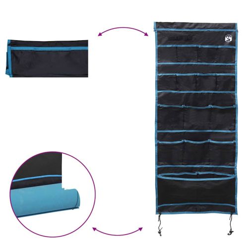 Чанта за съхранение Черен и син 125 x 48 см оксфорд