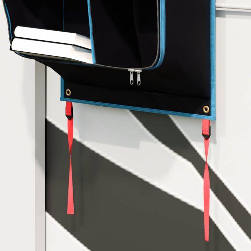 Чанта за съхранение Черен и син 140 x 43 см оксфорд