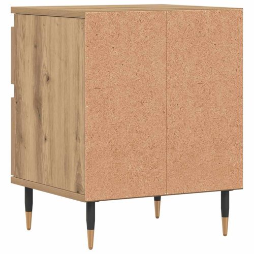 Нощни шкафчета 2 бр дъб артизан 40x35x50 см инженерно дърво