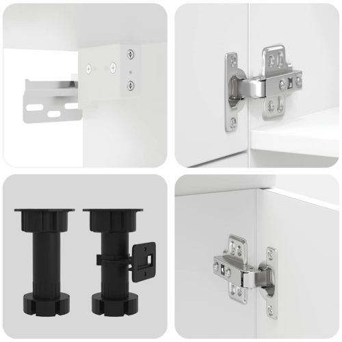 Комплект кухненски шкафове от 7 части Lucca, инженерно дърво