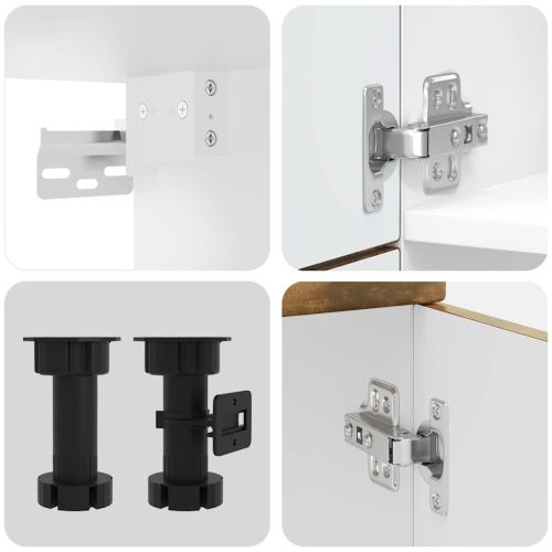 Комплект кухненски шкафове от 7 части Lucca, инженерно дърво