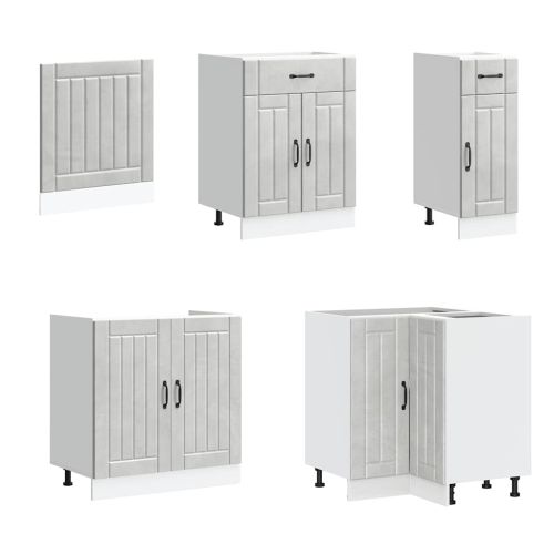 Комплект кухненски шкафове от 11 части Lucca, инженерно дърво