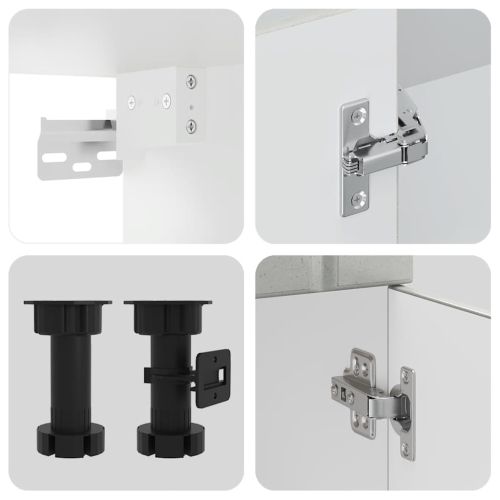 Комплект кухненски шкафове от 11 части Lucca, инженерно дърво