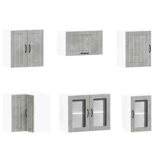 Комплект кухненски шкафове от 11 части Lucca, инженерно дърво