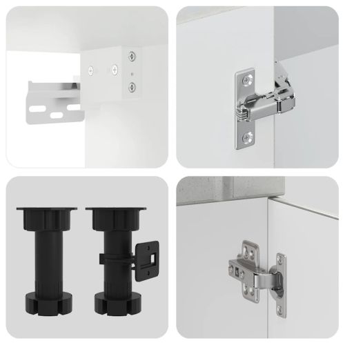 Комплект кухненски шкафове от 11 части Lucca, инженерно дърво