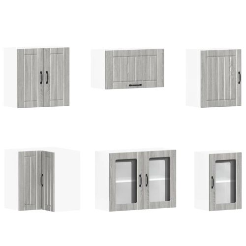 Комплект кухненски шкафове от 11 части Lucca, инженерно дърво