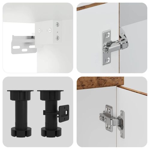 Комплект кухненски шкафове от 4 части Lucca, инженерно дърво