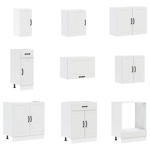 Комплект кухненски шкафове от 14 части Lucca, инженерно дърво