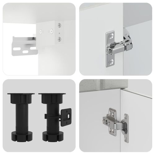 Комплект кухненски шкафове от 14 части Lucca, инженерно дърво