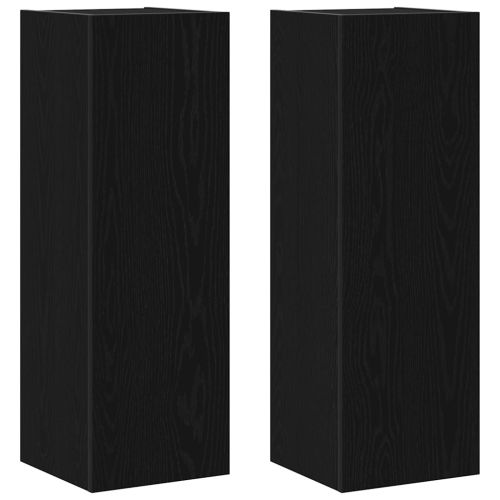 Комплект ТВ шкаф 8 pcs Черния дъб 100 x 30 x 30 cm