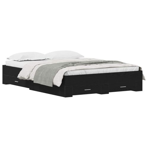 Рамка за легло Черния дъб 140 x 190 cm Инженерно дърво