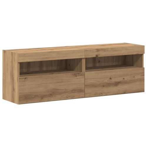 Комплект ТВ шкаф 6 pcs дъб артизан Инженерно дърво