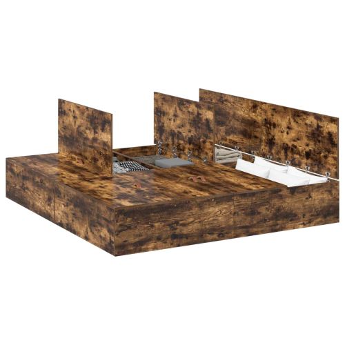 Легло с място за съхранение Димян дъб 200 x 200 cm