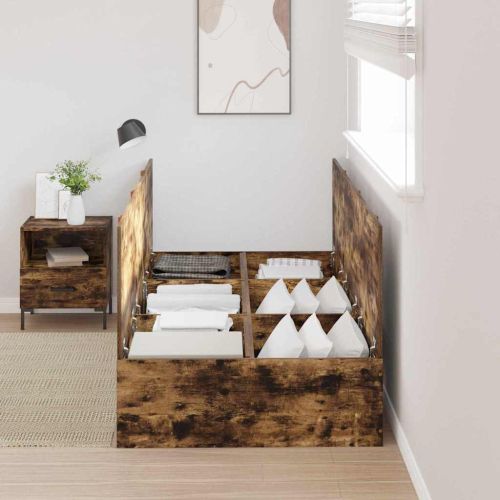 Легло с място за съхранение Димян дъб 90 x 190 cm