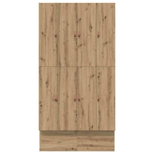 Легло с място за съхранение Дъб 120 cm Инженерно дърво