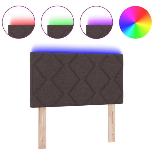 Облегалка за глава С LED лентисти светлини Кафяво 80 cm текстил