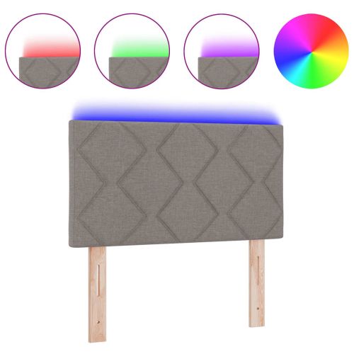 Облегалка за глава С LED лентисти светлини Таупе 80 cm текстил