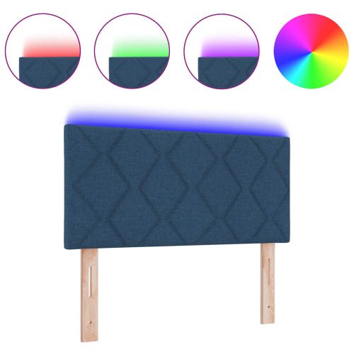 Облегалка за глава С LED лентисти светлини Синьо 90 cm текстил