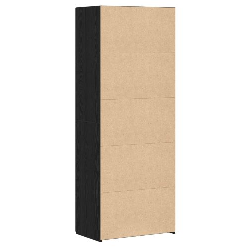 Висок шкаф 2 pcs Черния дъб 70 x 42,5 x 185 см