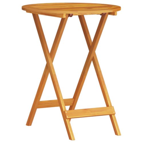 Сгъваем комплект мебели за бистро 3 pcs Кафяво