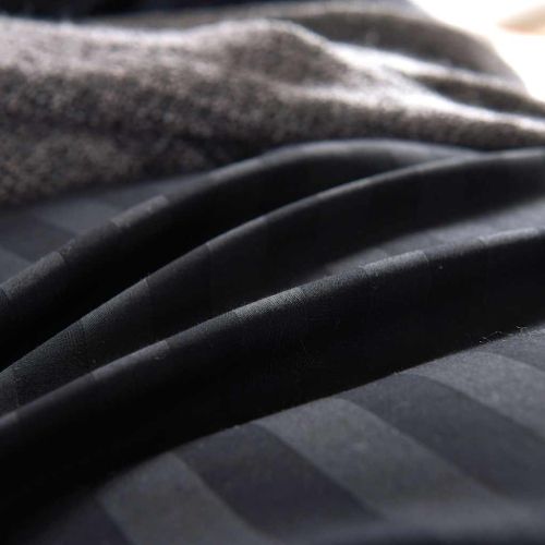 Калъф за юрган с възглавница 155 x 220 cm Памучен сатен и райе