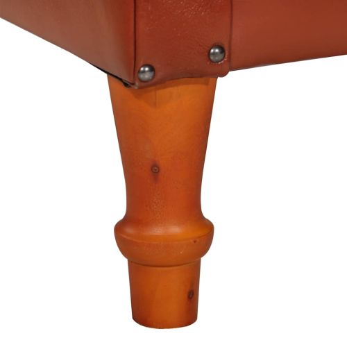 Фотьойл, кафяв, естествена козя кожа