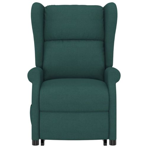 Изправящ стол, тъмнозелен, текстил