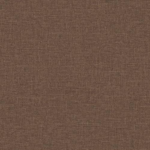 Wingback електрически реклайнер стол, кафяви, текстил