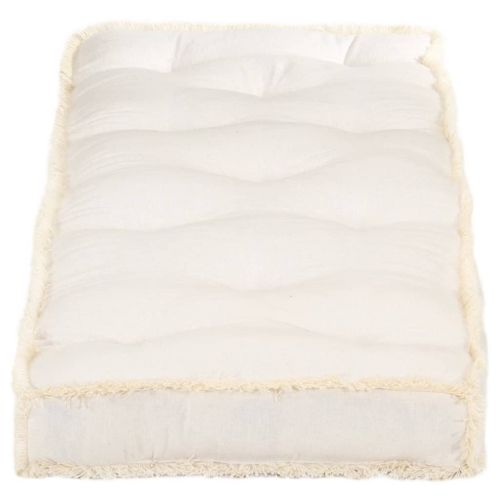 Възглавница за палетен диван, бежова, 120x40x7 см