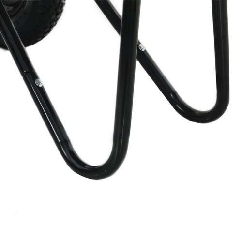 Количка Сребрист и Черен 137 x 60 x 65,5 см Стомана