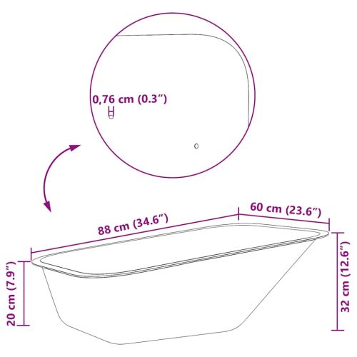 Подмяна на чиния за количка Сребрист 88 x 60 x 32 см Стомана
