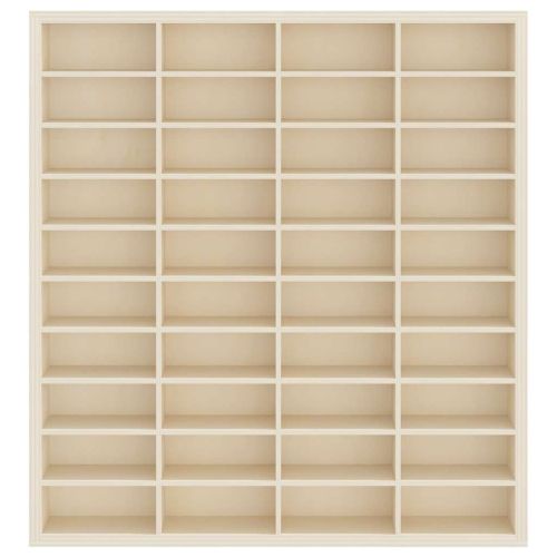 Стена дисплей кутия с рафт Бежово 40 x 4,5 x 43 см Инженерно дърво