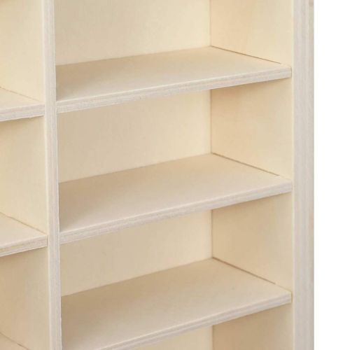 Стена дисплей кутия с рафт Бежово 98 x 4,5 x 55 см Инженерно дърво