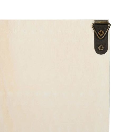 Стена дисплей кутия с рафт Бежово 98 x 4,5 x 55 см Инженерно дърво