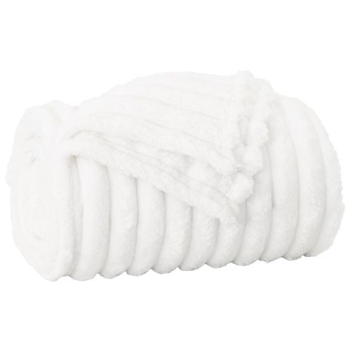 Одеяло Бяло 200 x 150 cm Мека вълна