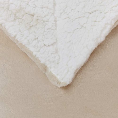 Одеяло Бежово 130 x 150 cm Мека вълна