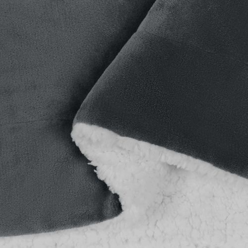 Одеяло Тъмен сив 220 x 240 cm Мека вълна
