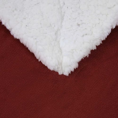 Одеяло Бордо червен 240 x 270 см Мека вълна