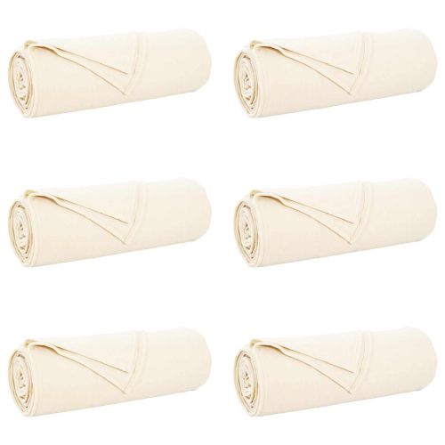 Одеала за хвърляне 6 pcs Крем 210 x 140 см Мека вълна