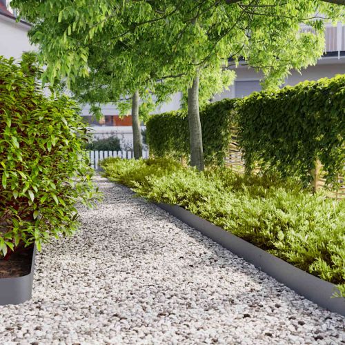 Подравняване на тревни площи 10 бр. антрацит 10x103 см