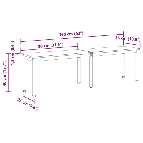 Пейка Сив Сонома 160 x 35 x 45 cm Инженерно дърво