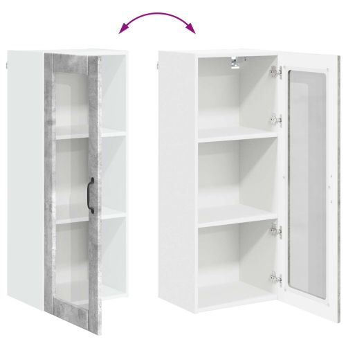 Кухненски шкаф Циментено сиво 40 x 31 x 100 см Инженерно дърво